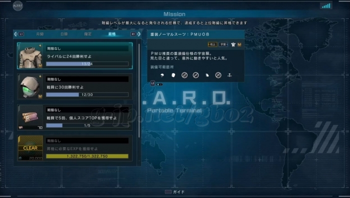 大尉昇格任務:達成度